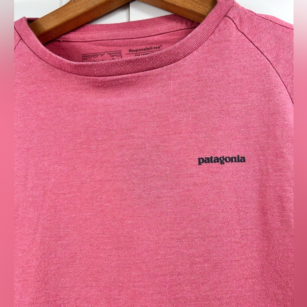 Patagonia Women's Long Sleeve Tee in Rose Pink - Picture 3 of 7